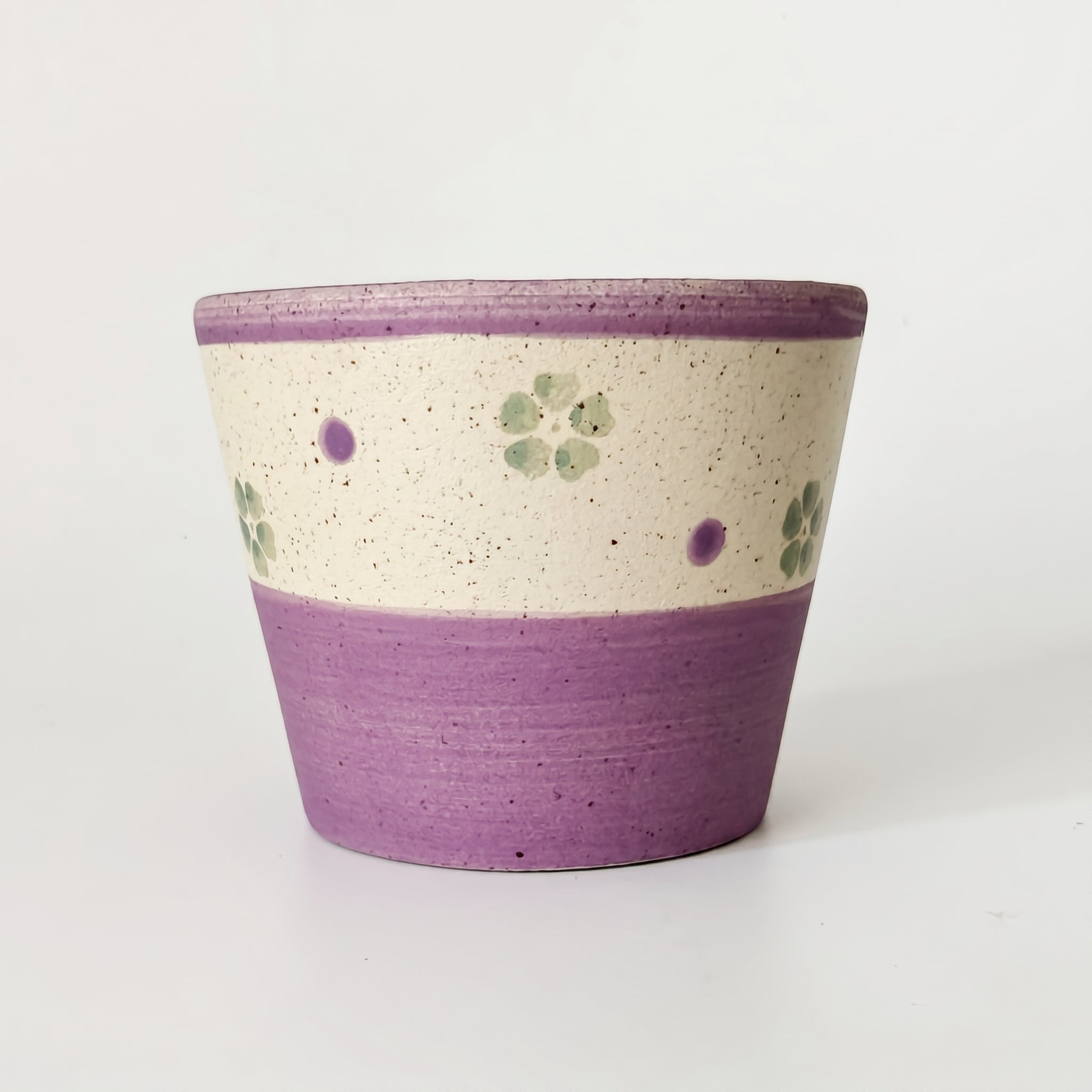 Vintage Scalloped Handmade Ceramic mug | Hand-Painted Wavy Rim Cup